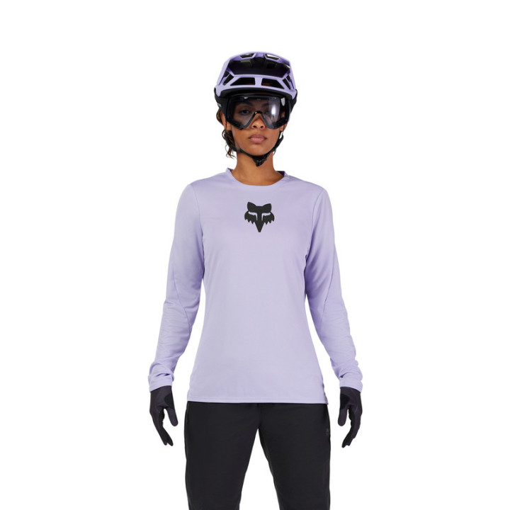 KOSZULKA ROWEROWA Z DŁUGIM RĘKAWEM DAMSKA FOX RANGER HEAD LILAC XL