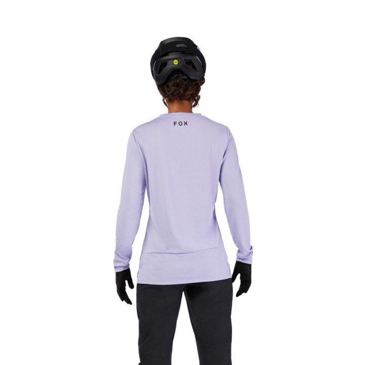 KOSZULKA ROWEROWA Z DŁUGIM RĘKAWEM DAMSKA FOX RANGER HEAD LILAC XL