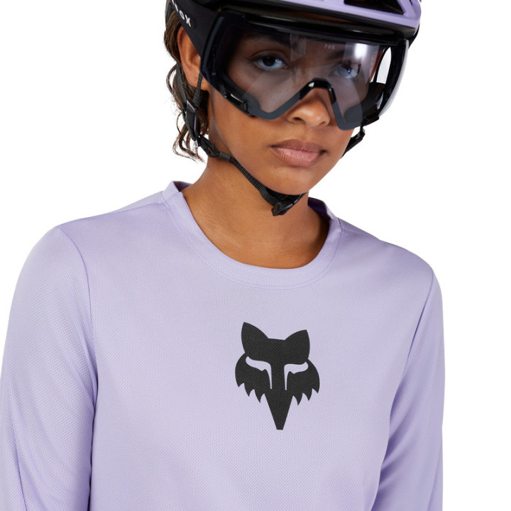 KOSZULKA ROWEROWA Z DŁUGIM RĘKAWEM DAMSKA FOX RANGER HEAD LILAC XL