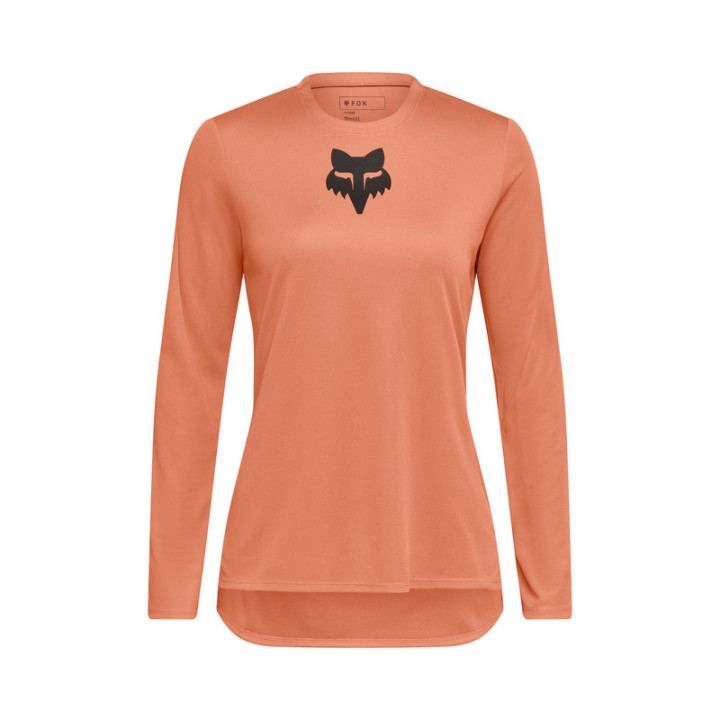 KOSZULKA ROWEROWA Z DŁUGIM RĘKAWEM DAMSKA FOX RANGER FOX HEAD CORAL