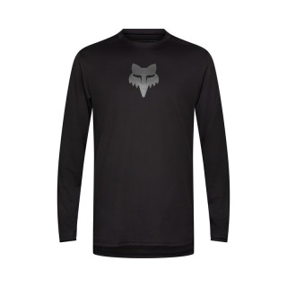 KOSZULKA ROWEROWA Z DŁUGIM RĘKAWEM FOX RANGER HEAD BLACK