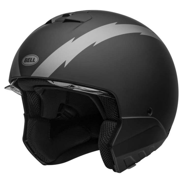 KASK MOTOCYKLOWY BELL BROOZER ARC MATTE BLACK GREY S