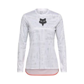 KOSZULKA ROWEROWA Z DŁUGIM RĘKAWEM DAMSKA FOX RANGER LUNAR SE WHITE XL