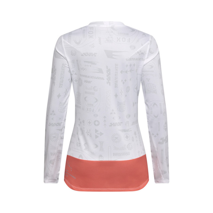 KOSZULKA ROWEROWA Z DŁUGIM RĘKAWEM DAMSKA FOX RANGER LUNAR SE WHITE XL