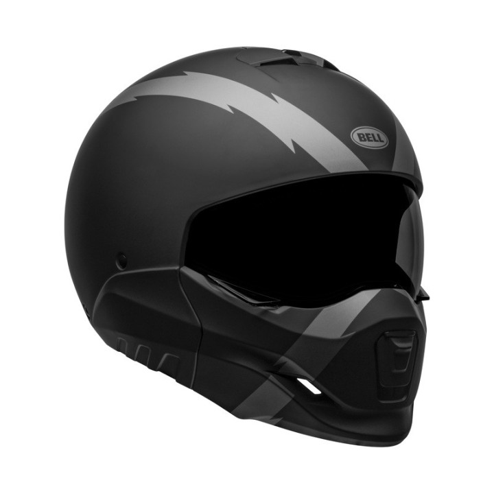 KASK MOTOCYKLOWY BELL BROOZER ARC MATTE BLACK GREY S