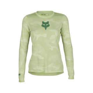 KOSZULKA ROWEROWA Z DŁUGIM RĘKAWEM DAMSKA FOX RANGER TRU DRI CACTUS