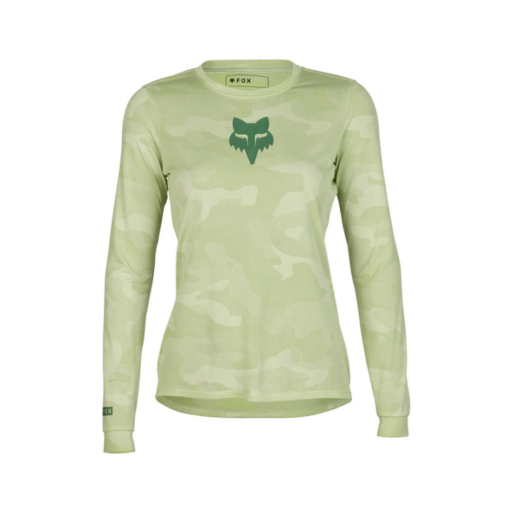 KOSZULKA ROWEROWA Z DŁUGIM RĘKAWEM DAMSKA FOX RANGER TRU DRI CACTUS