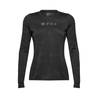KOSZULKA ROWEROWA Z DŁUGIM RĘKAWEM DAMSKA FOX RANGER TRU DRI BLACK