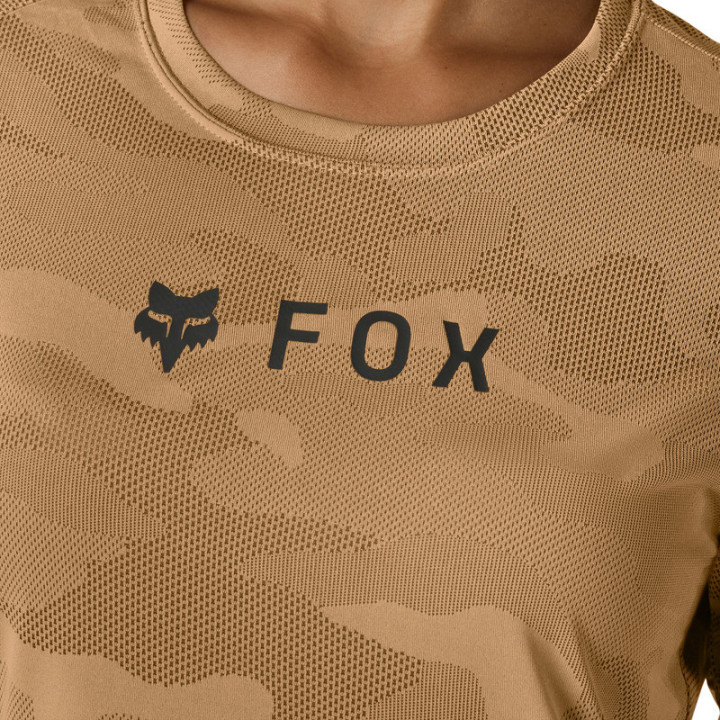 KOSZULKA ROWEROWA Z DŁUGIM RĘKAWEM DAMSKA FOX RANGER TRU DRI NUTMEG