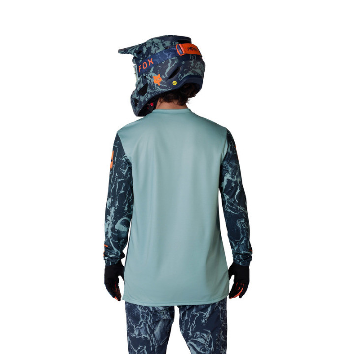 KOSZULKA ROWEROWA Z DŁUGIM RĘKAWEM FOX RANGER IMG PRINT ARCTIC BLUE XL
