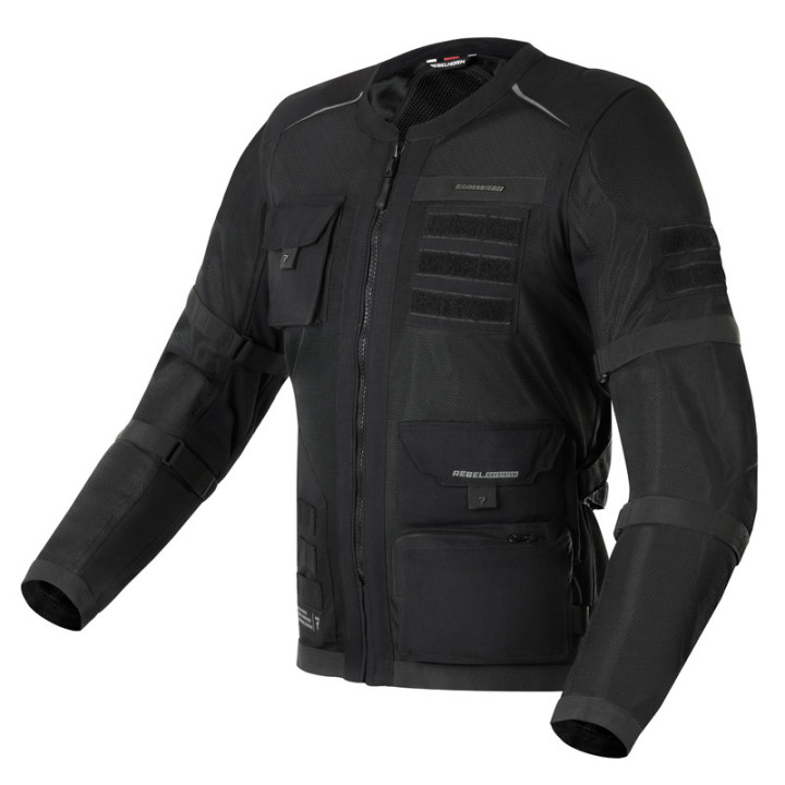 KURTKA MOTOCYKLOWA TEKSTYLNA REBELHORN BRUTALE BLACK