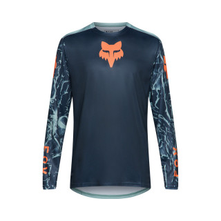 KOSZULKA ROWEROWA Z DŁUGIM RĘKAWEM JUNIOR FOX RANGER IMG PRINT ARCTIC BLUE YS