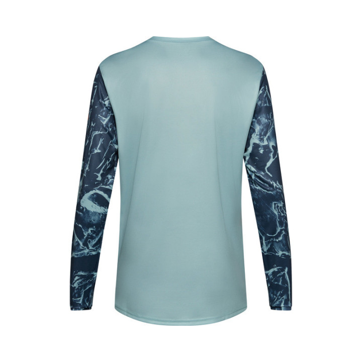 KOSZULKA ROWEROWA Z DŁUGIM RĘKAWEM JUNIOR FOX RANGER IMG PRINT ARCTIC BLUE YS