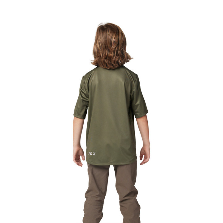 KOSZULKA ROWEROWA JUNIOR FOX RANGER OLIVE GREEN YM
