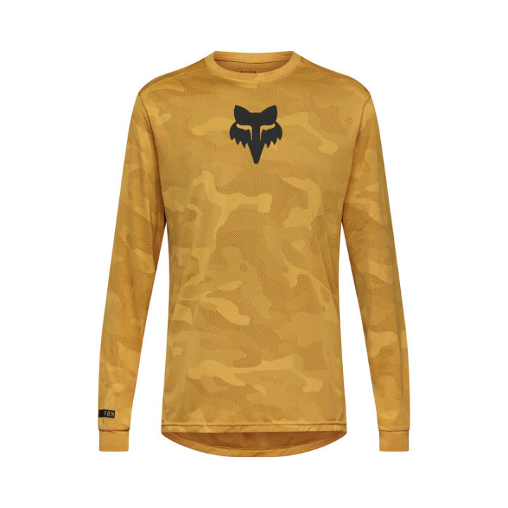 KOSZULKA ROWEROWA Z DŁUGIM RĘKAWEM FOX RANGER TRU DRI BRONZE