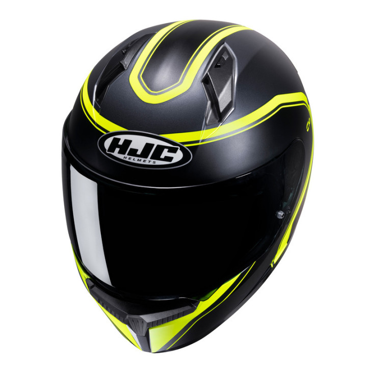 KASK MOTOCYKLOWY HJC C10 ELIE BLACK YELLOW