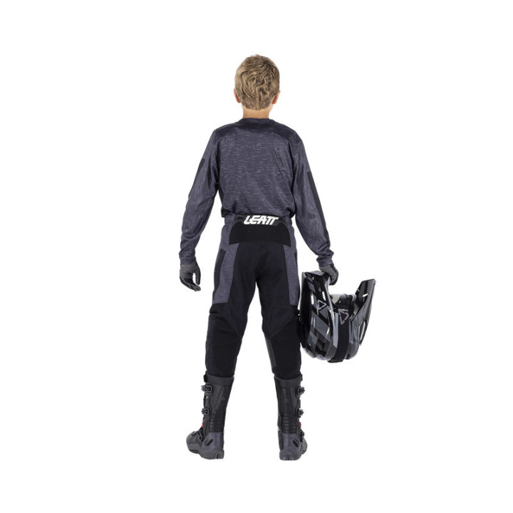 STRÓJ OFFROADOWY BLUZA I SPODNIE JUNIOR LEATT RIDE KIT 3.5 STEALTH BLACK GREY