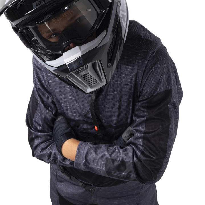 STRÓJ OFFROADOWY BLUZA I SPODNIE JUNIOR LEATT RIDE KIT 3.5 STEALTH BLACK GREY