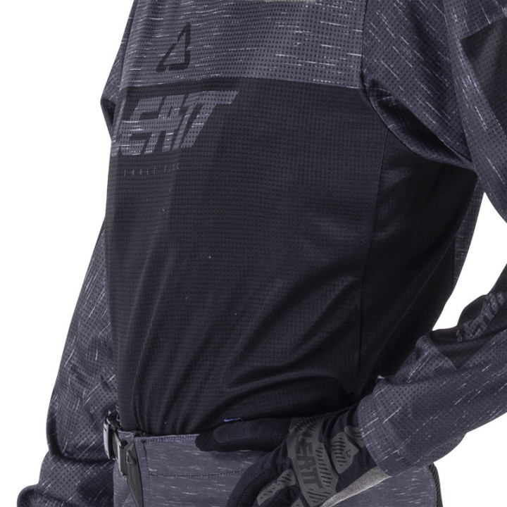STRÓJ OFFROADOWY BLUZA I SPODNIE JUNIOR LEATT RIDE KIT 3.5 STEALTH BLACK GREY