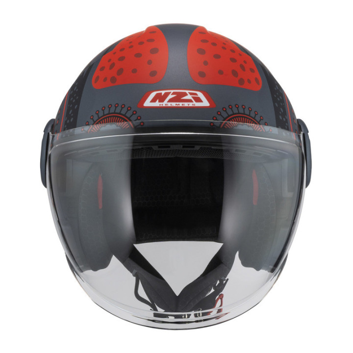 KASK MOTOCYKLOWY NZI RINGWAY 2 DUO ANTERA ANTRACITE RED MATT