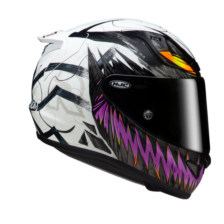 KASK MOTOCYKLOWY HJC RPHA12 ANTI VENOM 2 MARVEL BLACK WHITE
