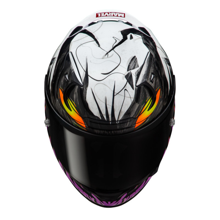 KASK MOTOCYKLOWY HJC RPHA12 ANTI VENOM 2 MARVEL BLACK WHITE