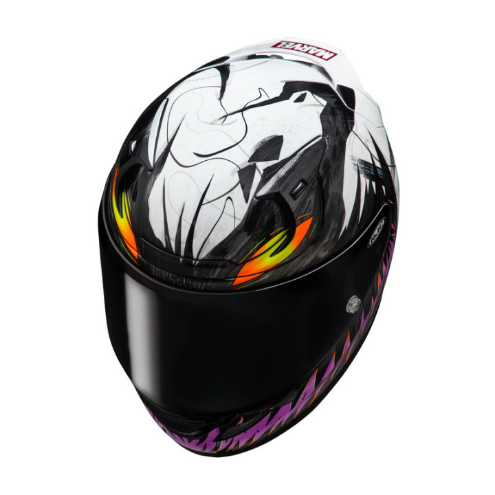 KASK MOTOCYKLOWY HJC RPHA12 ANTI VENOM 2 MARVEL BLACK WHITE