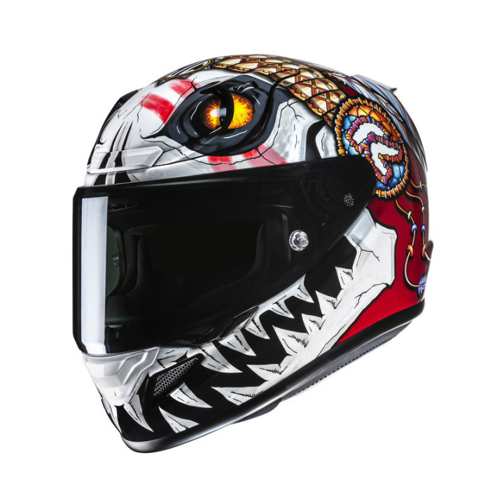 KASK MOTOCYKLOWY HJC RPHA12 KEPINA WHITE RED