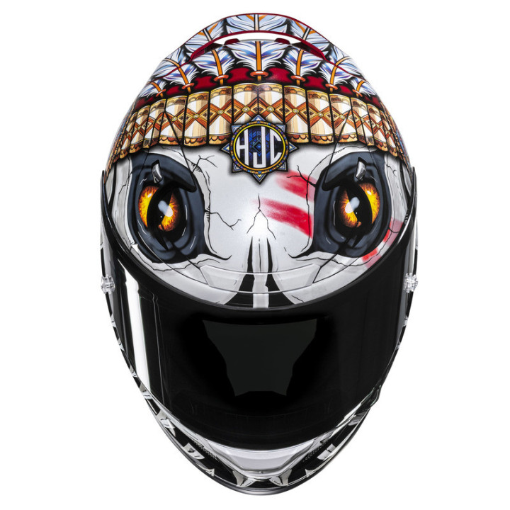 KASK MOTOCYKLOWY HJC RPHA12 KEPINA WHITE RED