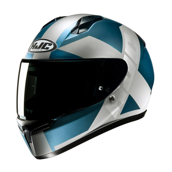KASK MOTOCYKLOWY HJC C10 TEZ BLUE SILVER M