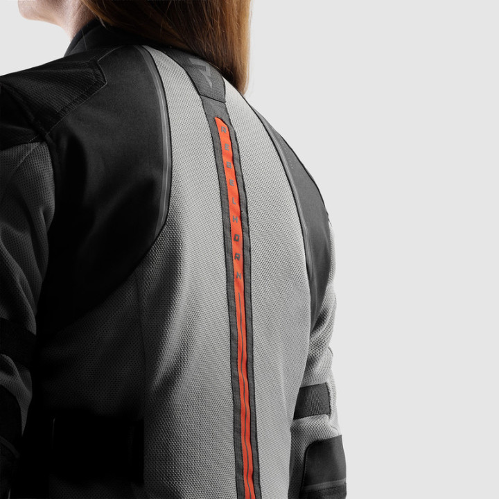 KURTKA MOTOCYKLOWA TEKSTYLNA DAMSKA REBELHORN SCANDAL 3 BLACK GREY RED