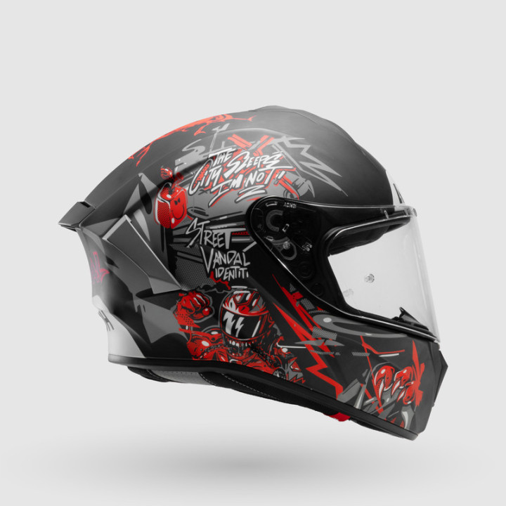 KASK MOTOCYKLOWY AIROH SPARK 2 CRUZE BLACK GREY MATT