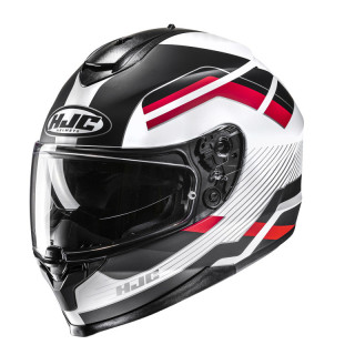 KASK MOTOCYKLOWY HJC C70N BELIS BLACK WHITE
