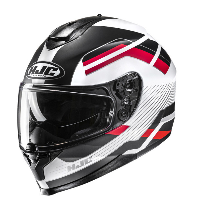 KASK MOTOCYKLOWY HJC C70N BELIS BLACK WHITE