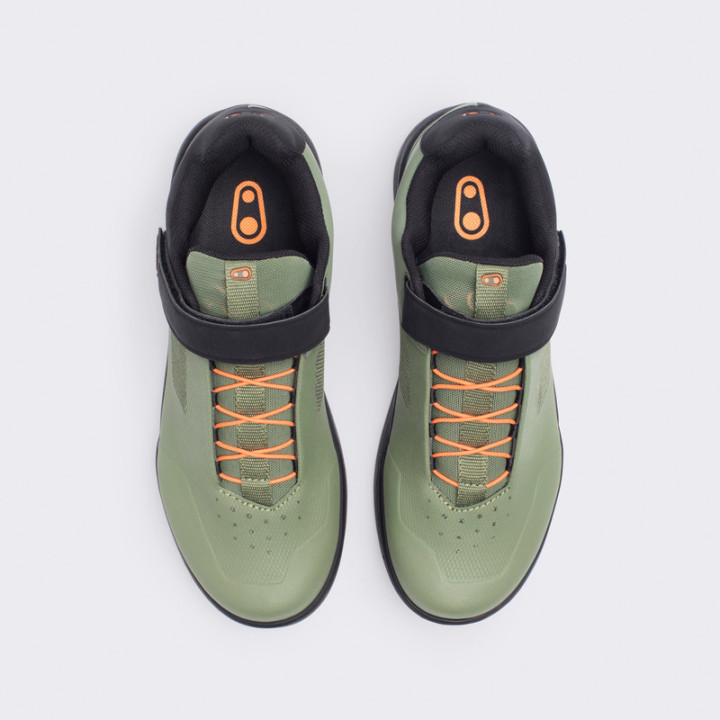 BUTY CRANKBROTHERS STAMP SPEEDLACE GREEN ORANGE - BLACK OUTSOLE