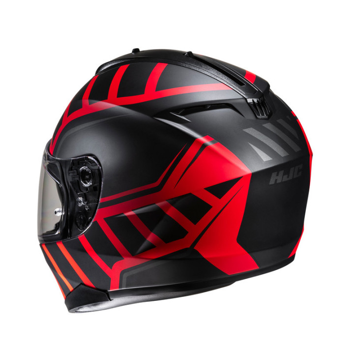 KASK MOTOCYKLOWY HJC C70N HOLT BLACK RED