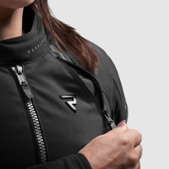 KURTKA MOTOCYKLOWA TEKSTYLNA DAMSKA REBELHORN SWIFT BLACK