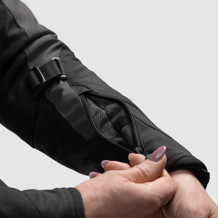 KURTKA MOTOCYKLOWA TEKSTYLNA DAMSKA REBELHORN SWIFT BLACK DARK GREY PINK