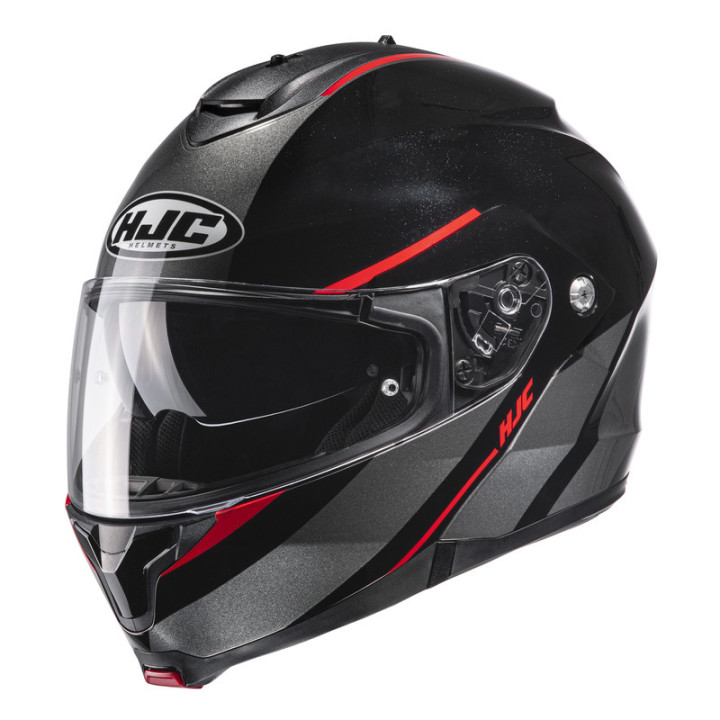 KASK MOTOCYKLOWY HJC C91 TERO BLACK RED S