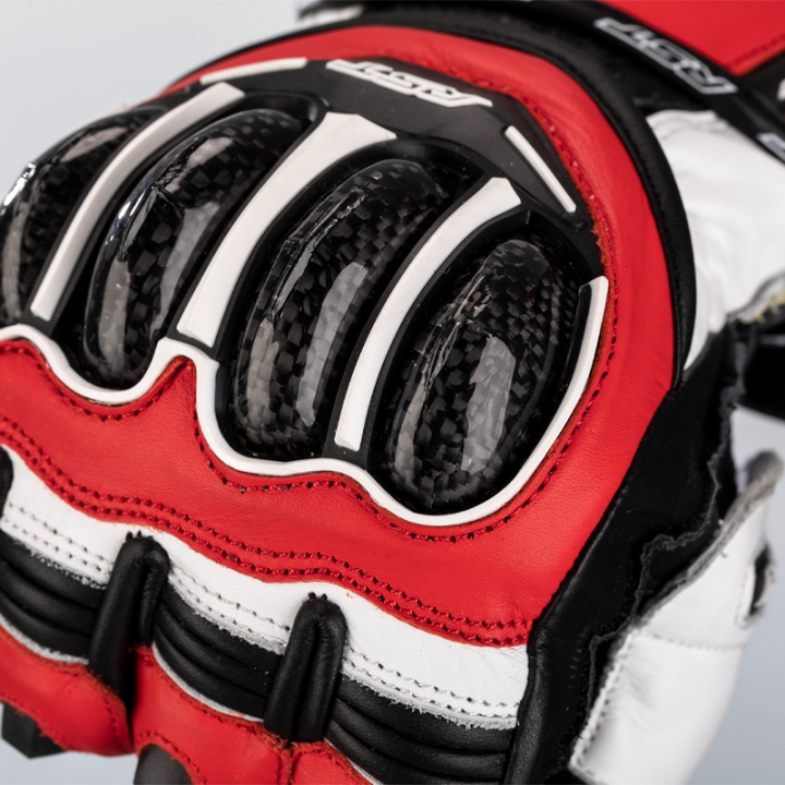 RĘKAWICE MOTOCYKLOWE RST TRACTECH EVO 4 RED WHITE BLACK