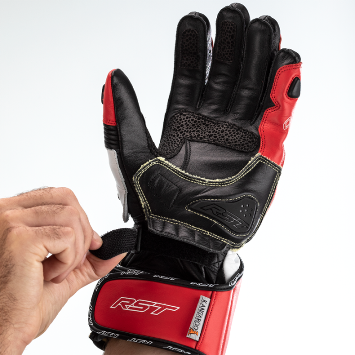 RĘKAWICE MOTOCYKLOWE RST TRACTECH EVO 4 RED WHITE BLACK
