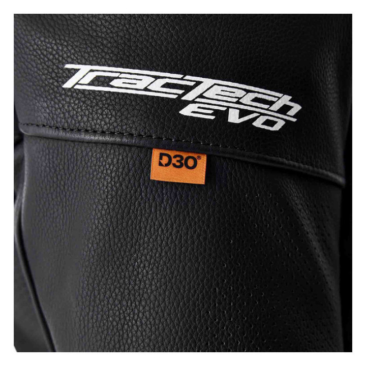 KURTKA MOTOCYKLOWA SKÓRZANA RST TRACTECH EVO D3O BLACK WHITE