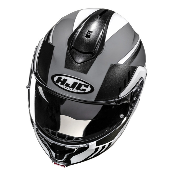 KASK MOTOCYKLOWY HJC C91N KAON BLACK WHITE