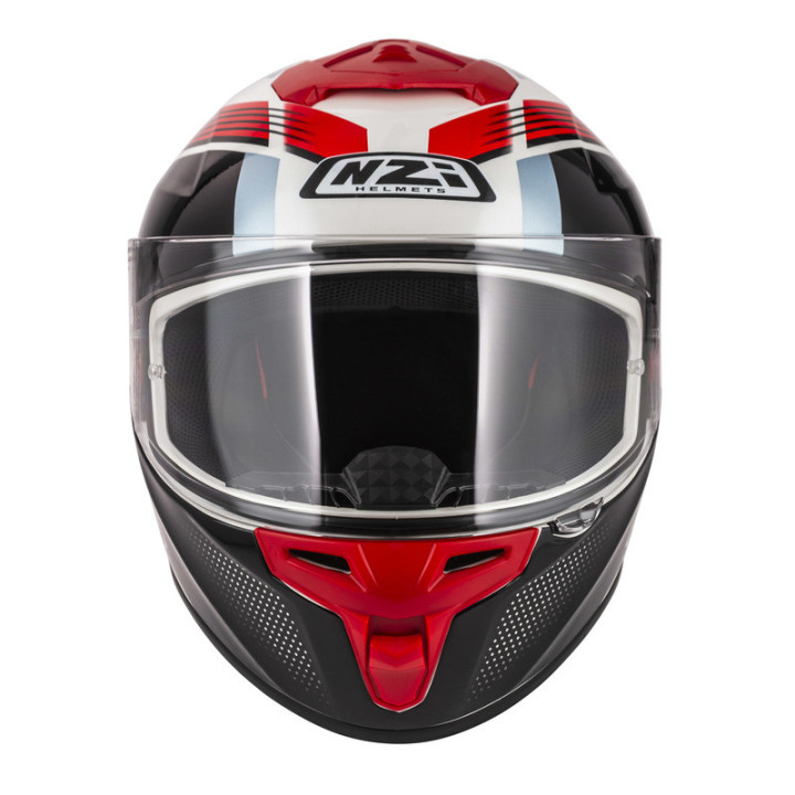 KASK MOTOCYKLOWY NZI TRENDY STREAM RAPID WHITE RED BLUE RED S