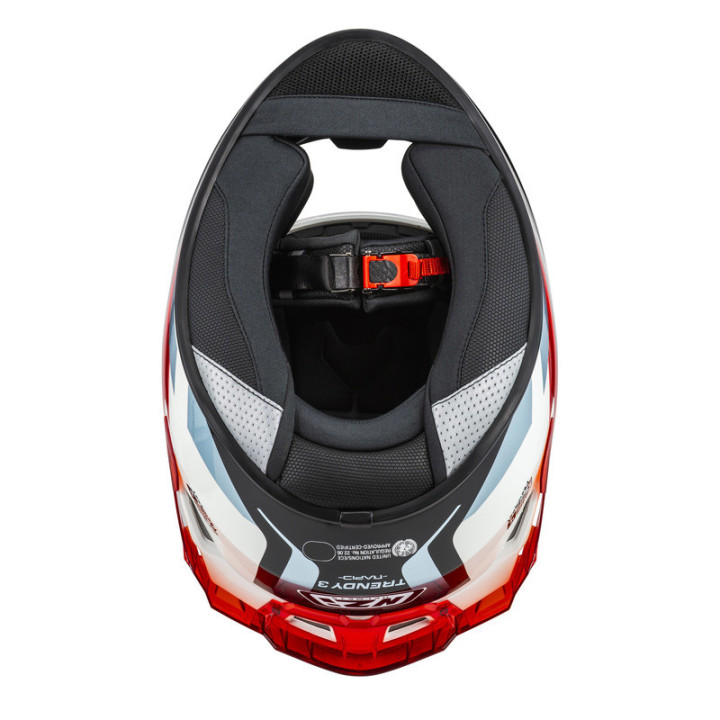KASK MOTOCYKLOWY NZI TRENDY STREAM RAPID WHITE RED BLUE RED S
