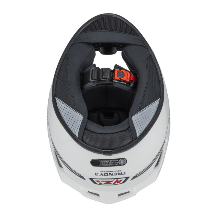 KASK MOTOCYKLOWY NZI TRENDY STREAM SOLID NOUVEAU WHITE