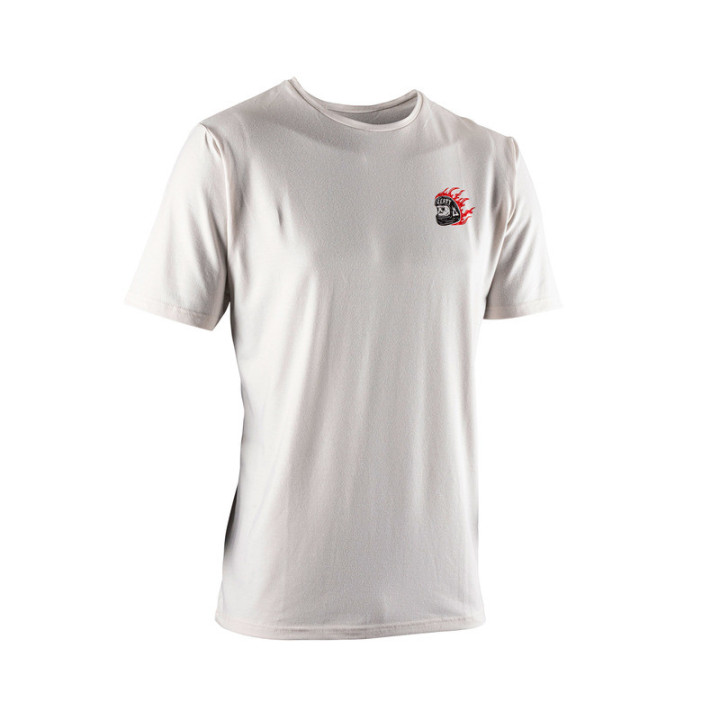 T-SHIRT LEATT CORE CREAM WHITE