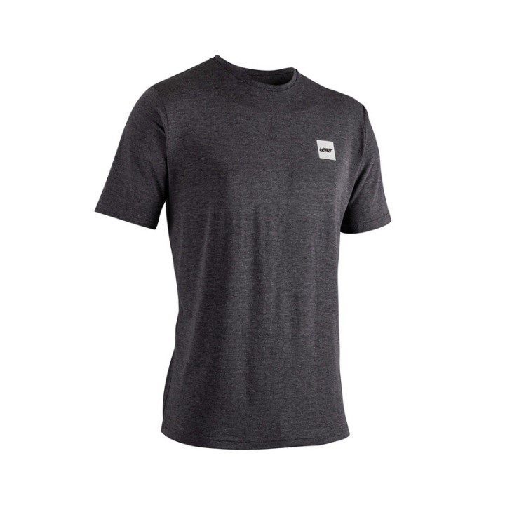 T-SHIRT LEATT TECH PRINT GHOST BLACK