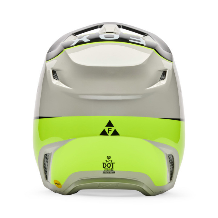 KASK MOTOCYKLOWY JUNIOR FOX V1 COLLECT GREY YELLOW