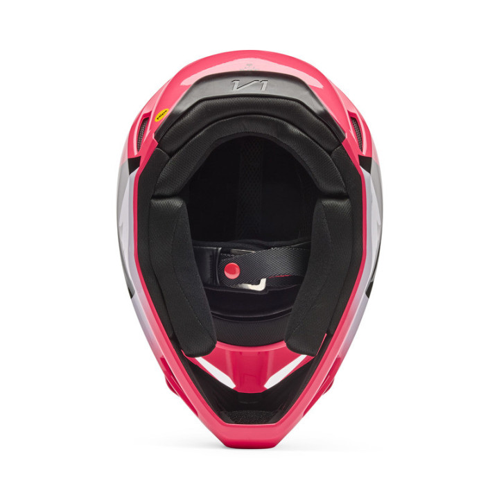 KASK MOTOCYKLOWY JUNIOR FOX V1 SHIELD PINK